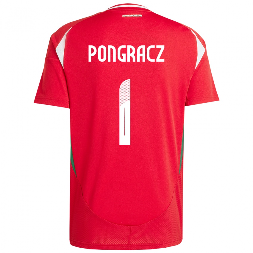 Criança Camisola Hungria Agness Pongracz #1 Vermelho Principal 24-26 Camisa Brasil