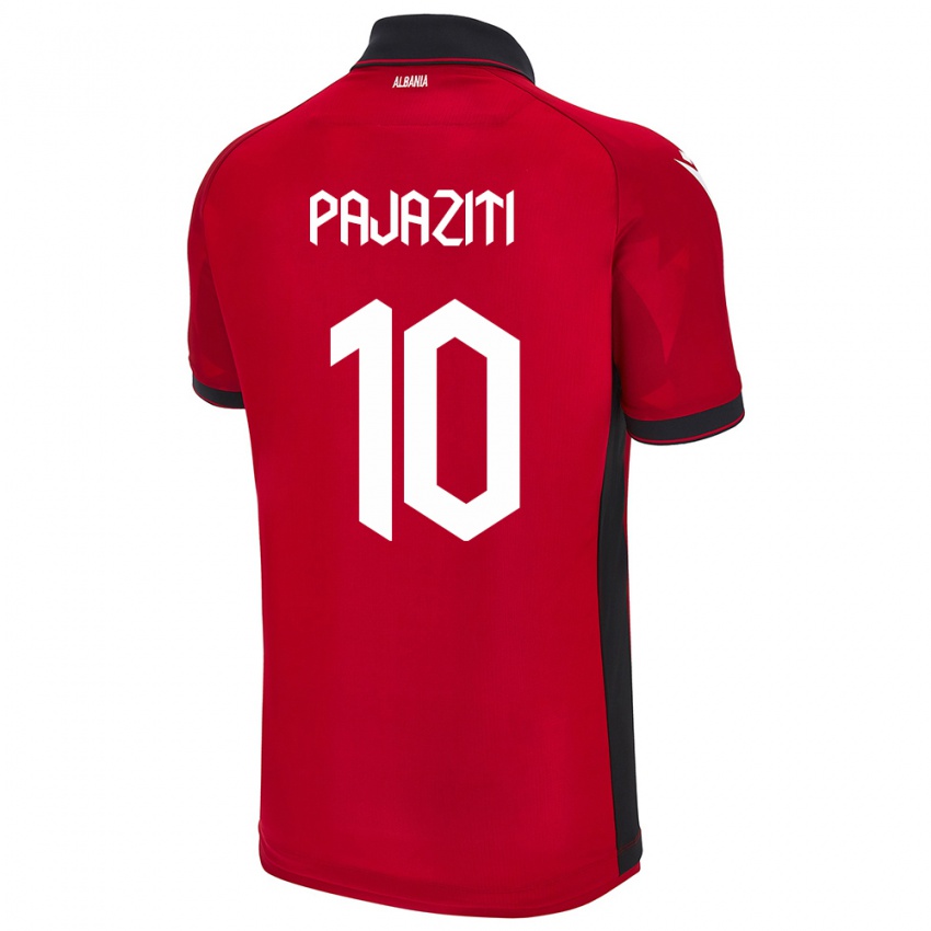 Criança Camisola Albânia Adrion Pajaziti #10 Vermelho Principal 24-26 Camisa Brasil