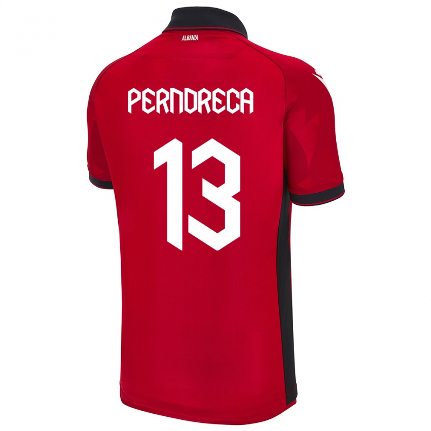 Criança Camisola Albânia Fabjan Perndreca #13 Vermelho Principal 24-26 Camisa Brasil