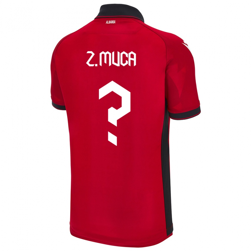 Criança Camisola Albânia Zylyf Muça #0 Vermelho Principal 24-26 Camisa Brasil