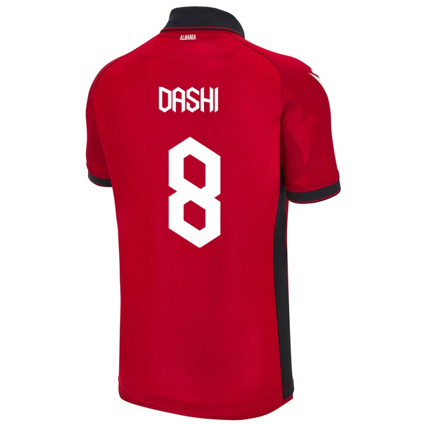 Criança Camisola Albânia Matteo Dashi #8 Vermelho Principal 24-26 Camisa Brasil