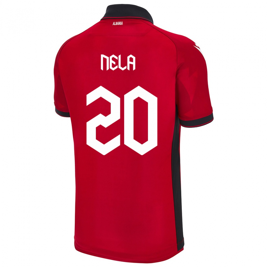 Criança Camisola Albânia Rinaldo Nela #20 Vermelho Principal 24-26 Camisa Brasil