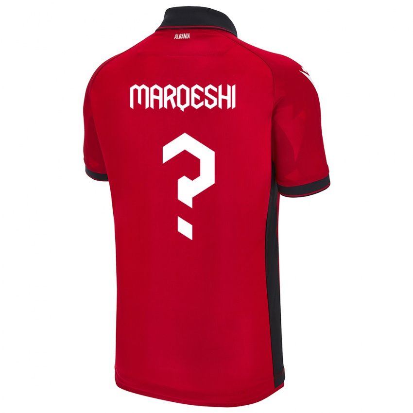 Criança Camisola Albânia Ernesto Marqeshi #0 Vermelho Principal 24-26 Camisa Brasil