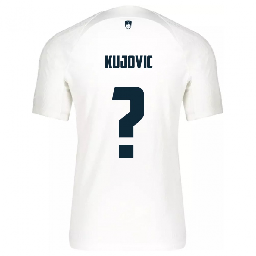 Criança Camisola Eslovênia Tian Kujovic #0 Branco Principal 24-26 Camisa Brasil