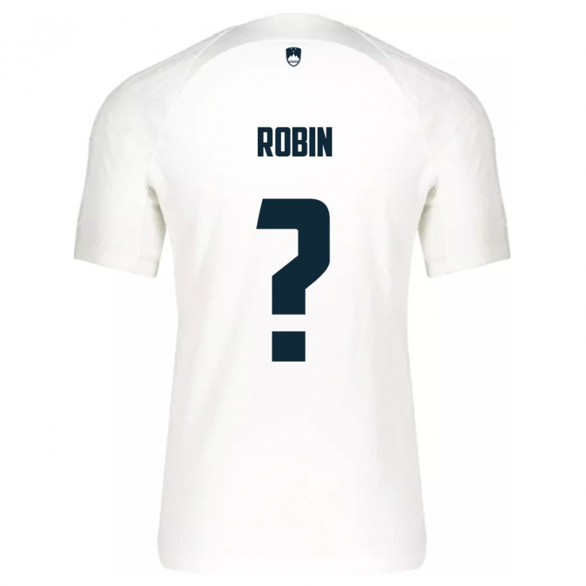 Criança Camisola Eslovênia Jaka Robin #0 Branco Principal 24-26 Camisa Brasil