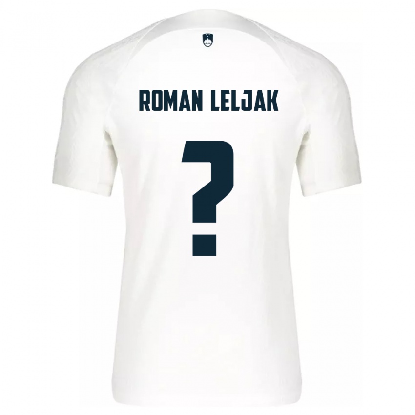 Criança Camisola Eslovênia Nejc Roman Leljak #0 Branco Principal 24-26 Camisa Brasil