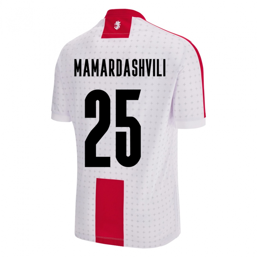 Criança Camisola Geórgia Giorgi Mamardashvili #25 Branco Principal 24-26 Camisa Brasil