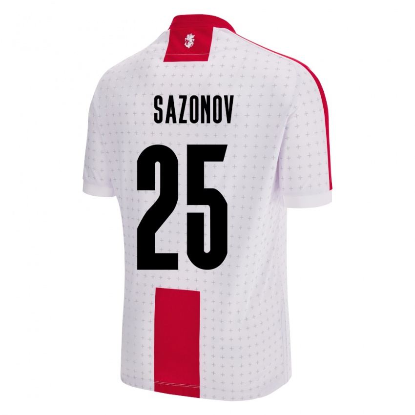 Criança Camisola Geórgia Saba Sazonov #25 Branco Principal 24-26 Camisa Brasil