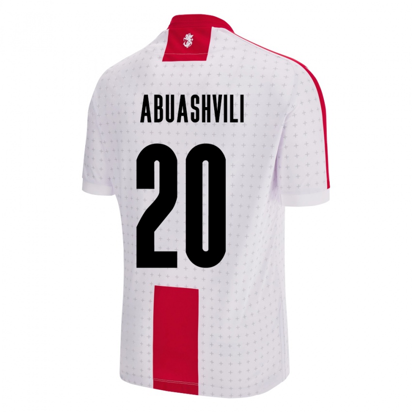 Criança Camisola Geórgia Giorgi Abuashvili #20 Branco Principal 24-26 Camisa Brasil