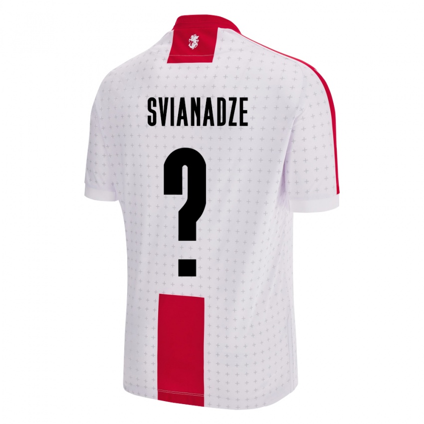 Criança Camisola Geórgia Sulkhan Svianadze #0 Branco Principal 24-26 Camisa Brasil