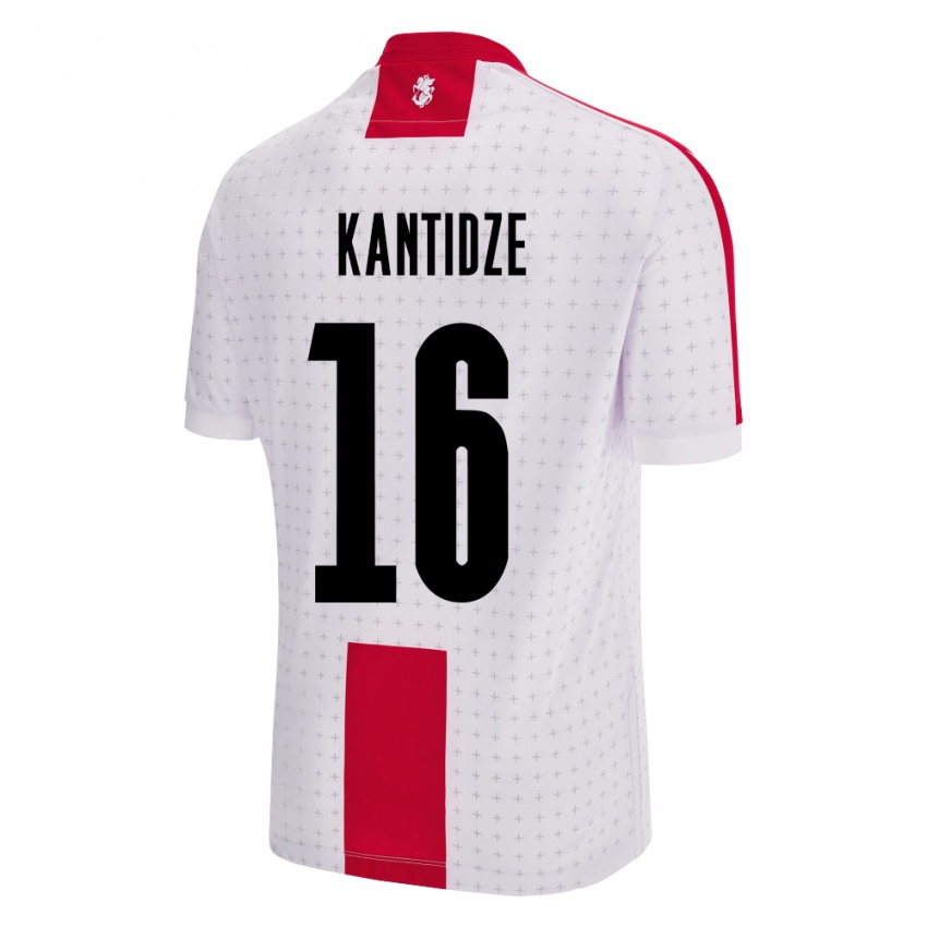 Criança Camisola Geórgia Nikoloz Kantidze #16 Branco Principal 24-26 Camisa Brasil