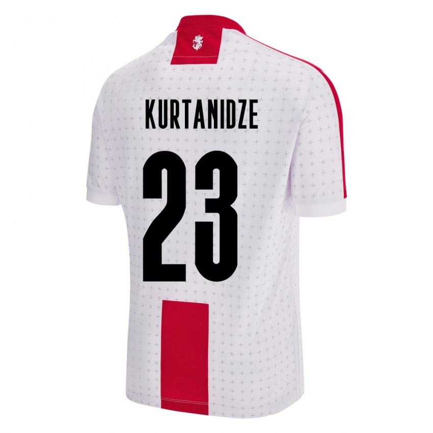 Criança Camisola Geórgia Revaz Kurtanidze #23 Branco Principal 24-26 Camisa Brasil