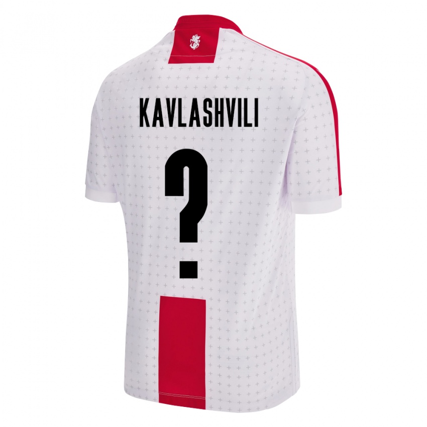 Criança Camisola Geórgia Giorgi Kavlashvili #0 Branco Principal 24-26 Camisa Brasil