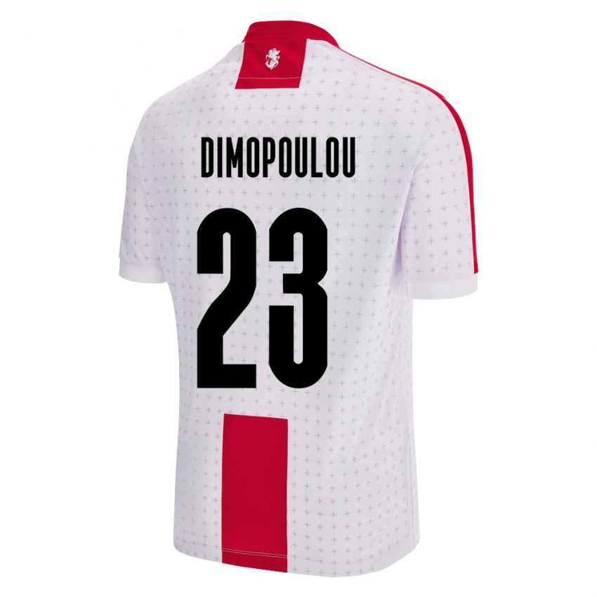 Criança Camisola Geórgia Salomi Dimopoulou #23 Branco Principal 24-26 Camisa Brasil