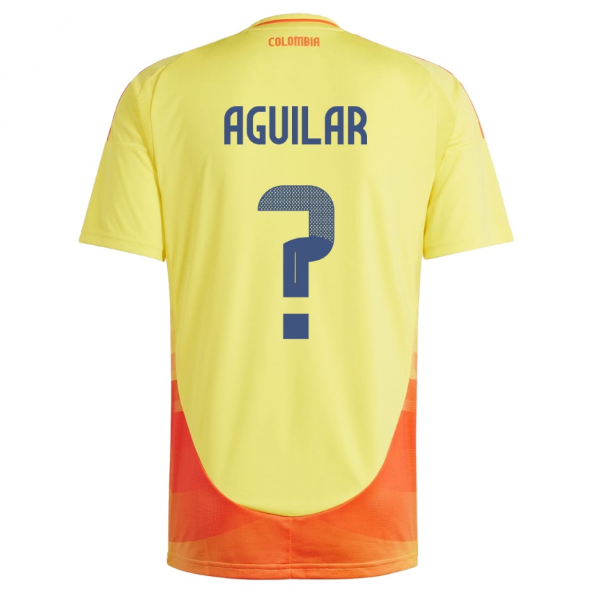 Criança Camisola Colômbia Alejandro Aguilar #0 Amarelo Principal 24-26 Camisa Brasil