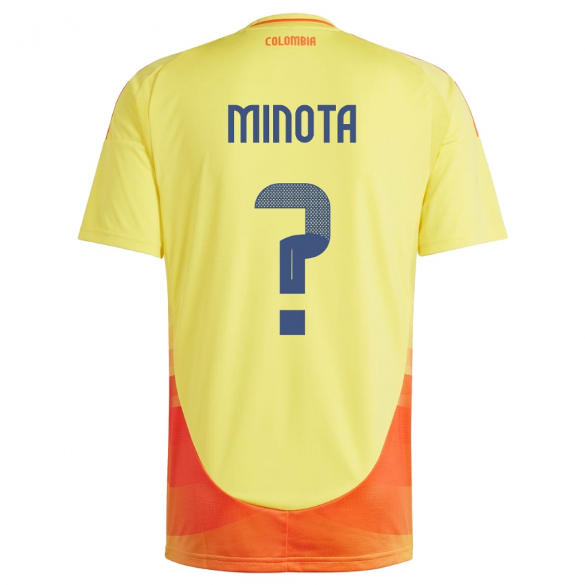 Criança Camisola Colômbia Víctor Minota #0 Amarelo Principal 24-26 Camisa Brasil