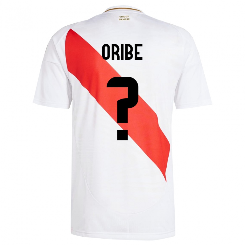 Criança Camisola Peru Fabiana Oribe #0 Branco Principal 24-26 Camisa Brasil