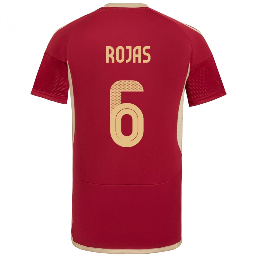 Criança Camisola Venezuela Carlos Rojas #6 Borgonha Principal 24-26 Camisa Brasil