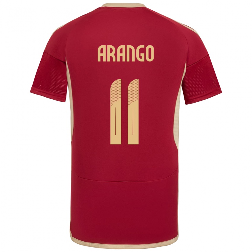 Criança Camisola Venezuela Juan Arango #11 Borgonha Principal 24-26 Camisa Brasil