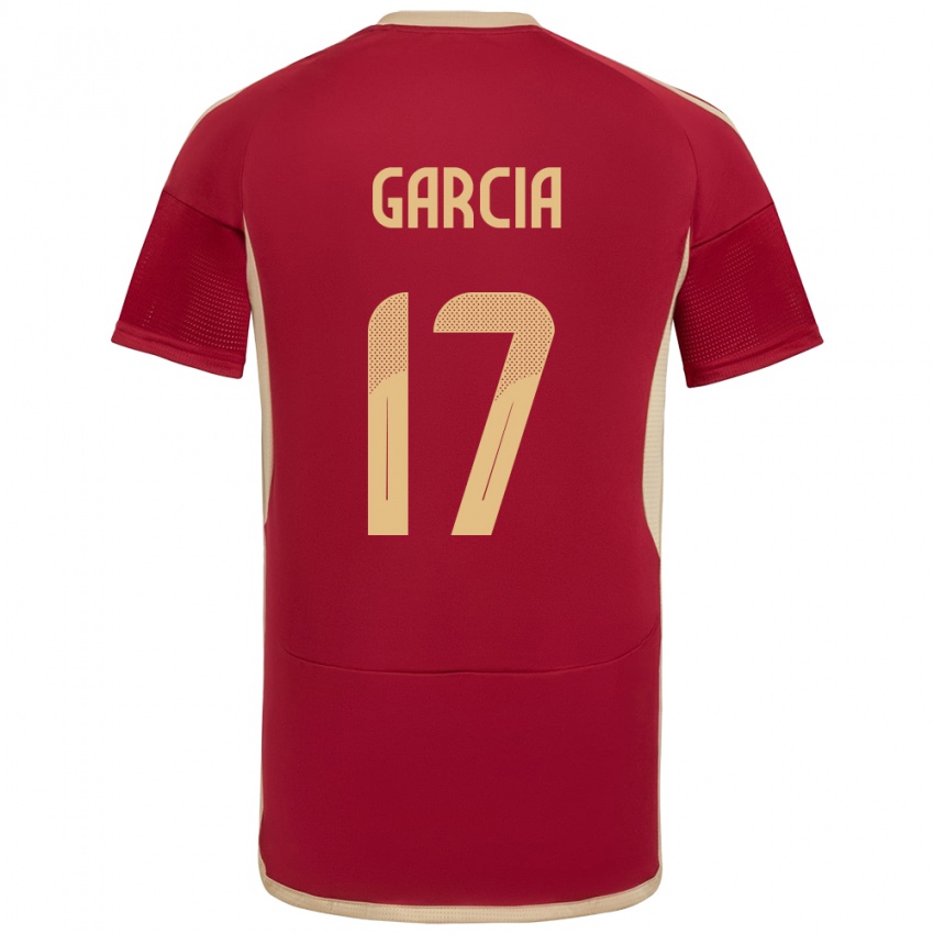 Criança Camisola Venezuela Gabriela García #17 Borgonha Principal 24-26 Camisa Brasil