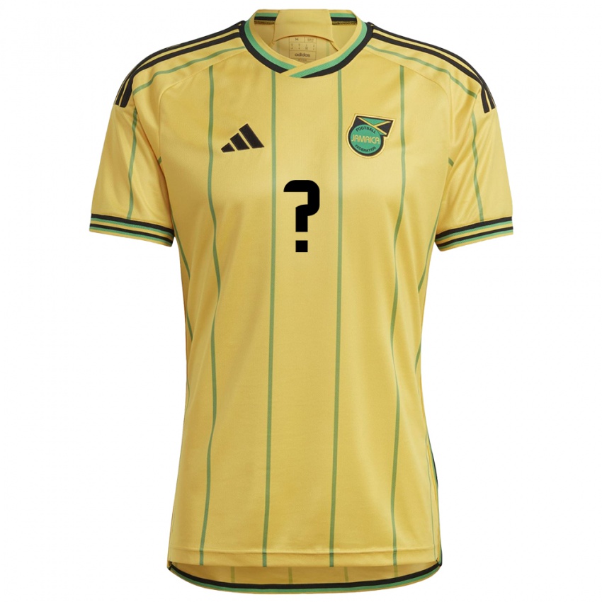 Criança Camisola Jamaica Seu Nome #0 Amarelo Principal 24-26 Camisa Brasil