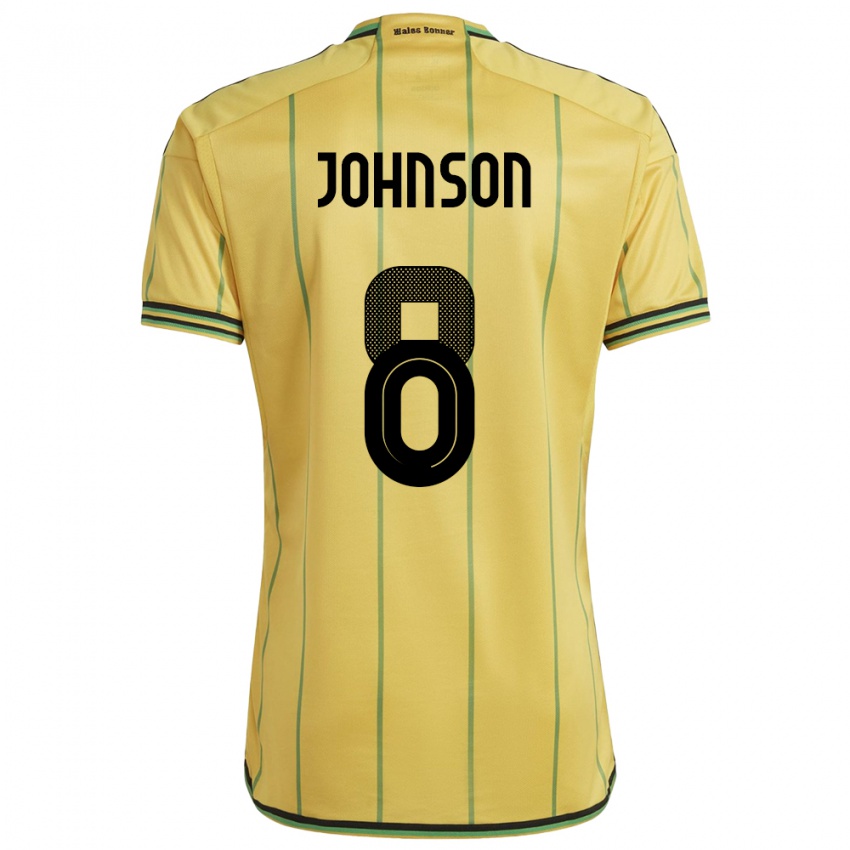 Criança Camisola Jamaica Daniel Johnson #8 Amarelo Principal 24-26 Camisa Brasil