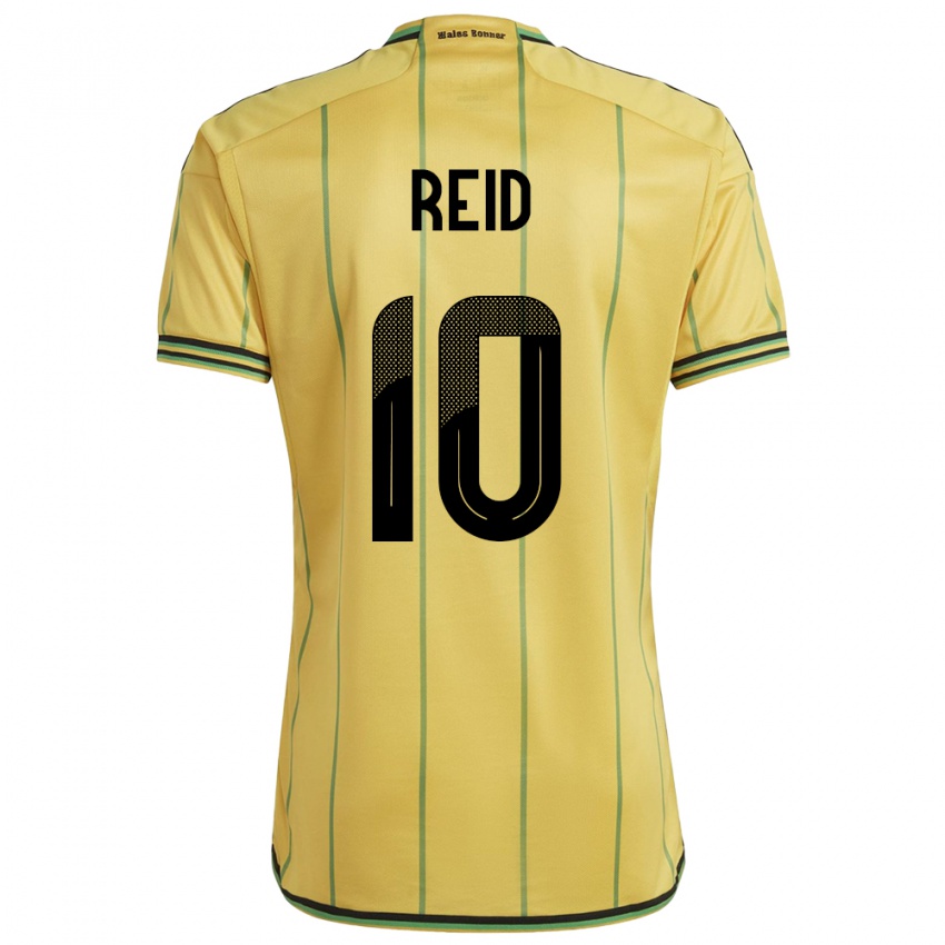 Criança Camisola Jamaica Bobby De Cordova-Reid #10 Amarelo Principal 24-26 Camisa Brasil