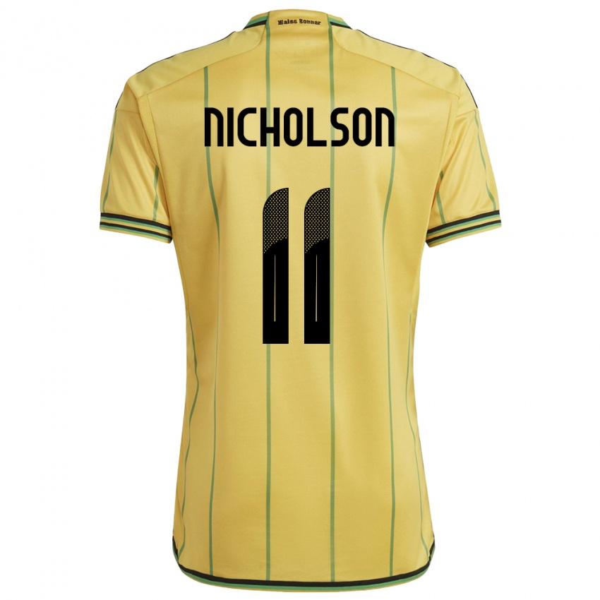 Criança Camisola Jamaica Shamar Nicholson #11 Amarelo Principal 24-26 Camisa Brasil