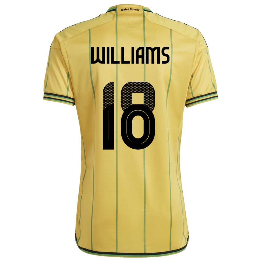 Criança Camisola Jamaica Romario Williams #18 Amarelo Principal 24-26 Camisa Brasil