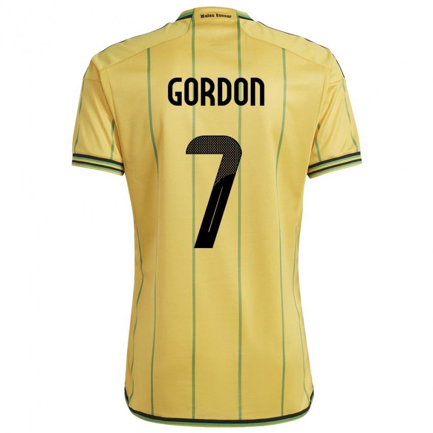 Criança Camisola Jamaica Robino Gordon #7 Amarelo Principal 24-26 Camisa Brasil