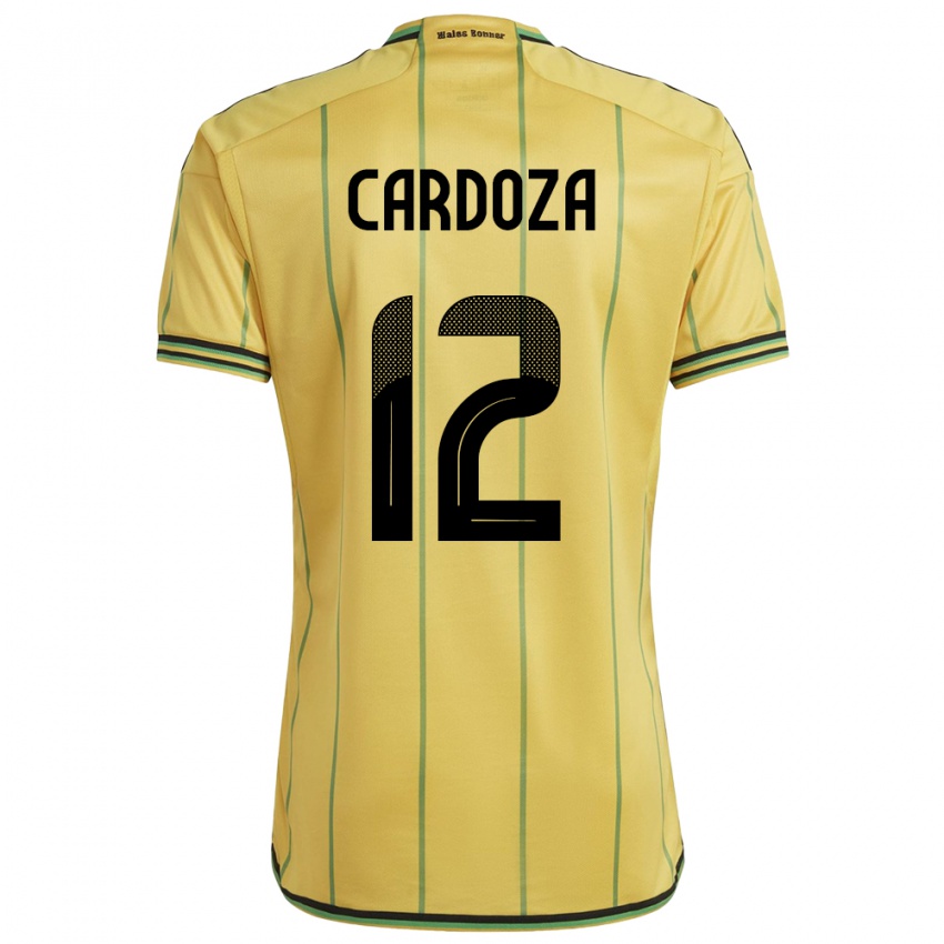 Criança Camisola Jamaica Naya Cardoza #12 Amarelo Principal 24-26 Camisa Brasil