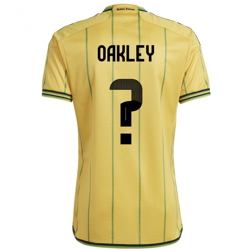 Criança Camisola Jamaica Katie Oakley #0 Amarelo Principal 24-26 Camisa Brasil