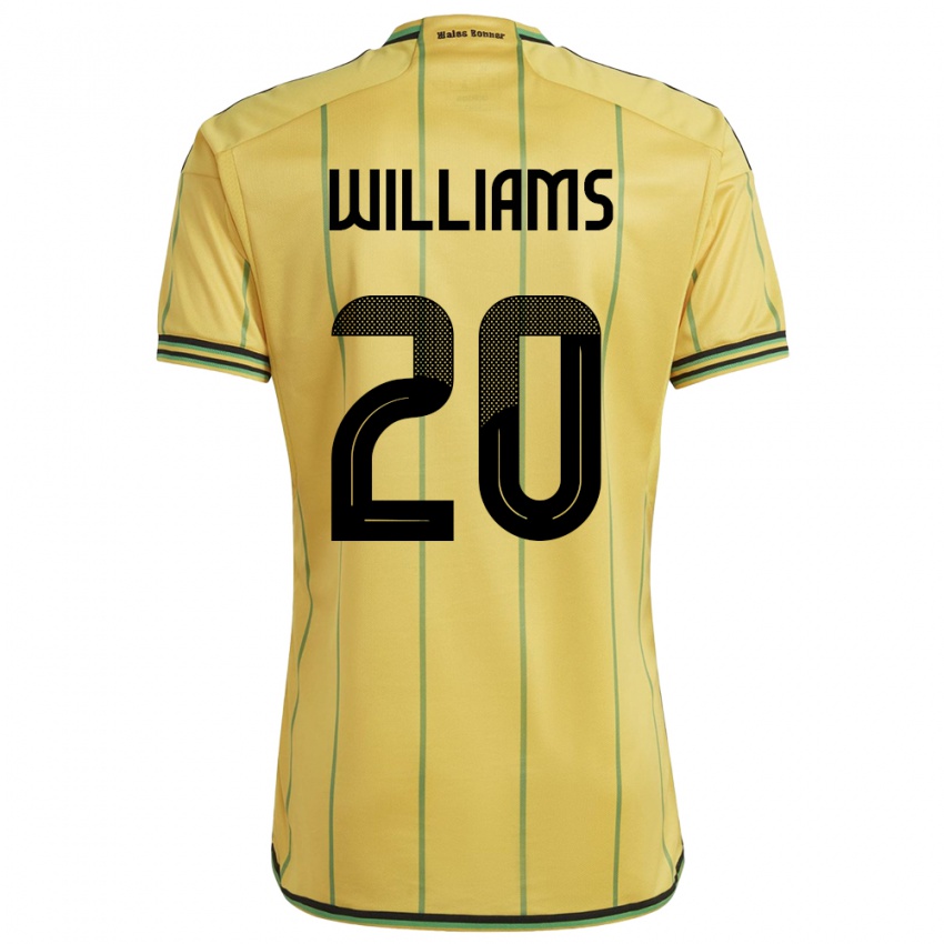 Criança Camisola Jamaica Victoria Williams #20 Amarelo Principal 24-26 Camisa Brasil