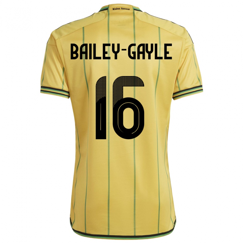 Criança Camisola Jamaica Paige Bailey-Gayle #16 Amarelo Principal 24-26 Camisa Brasil