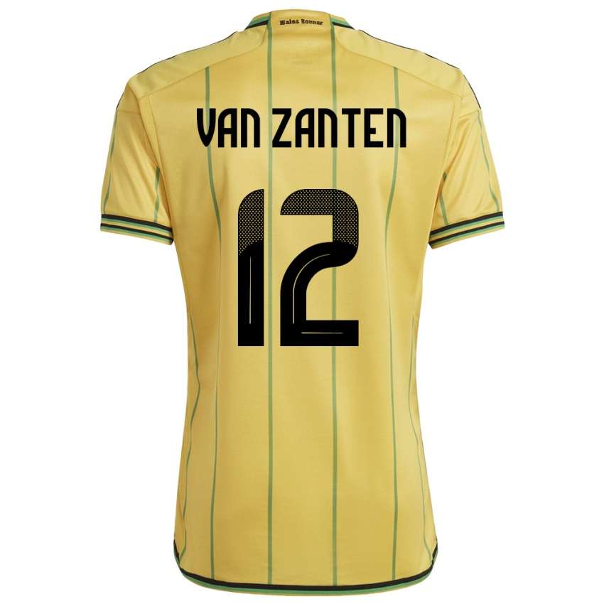 Criança Camisola Jamaica Kiki Van Zanten #12 Amarelo Principal 24-26 Camisa Brasil