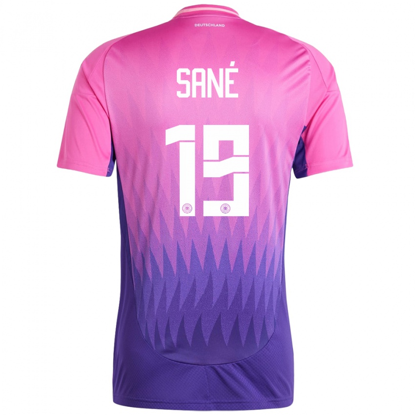 Criança Camisola Alemanha Leroy Sane #19 Rosa Roxo Alternativa 24-26 Camisa Brasil