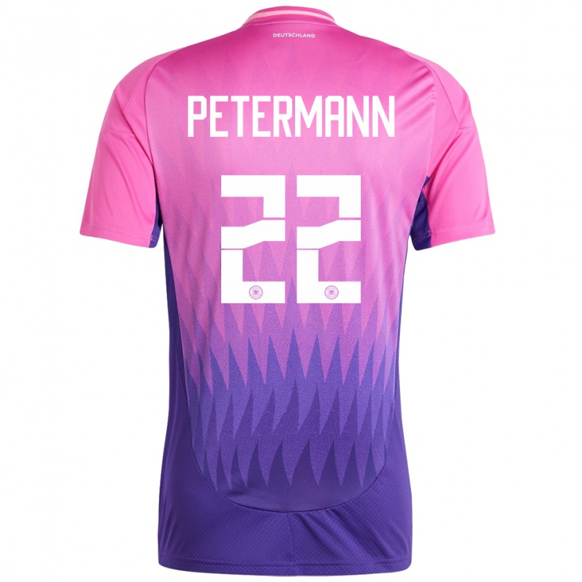 Criança Camisola Alemanha Lena Petermann #22 Rosa Roxo Alternativa 24-26 Camisa Brasil