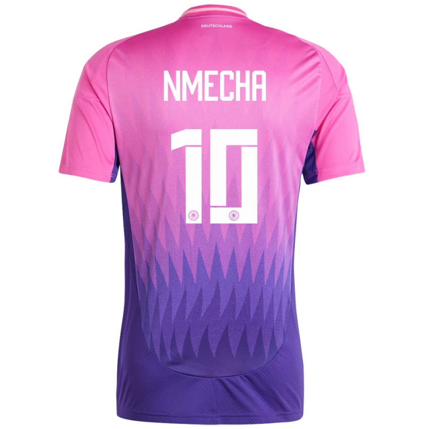 Criança Camisola Alemanha Felix Nmecha #10 Rosa Roxo Alternativa 24-26 Camisa Brasil