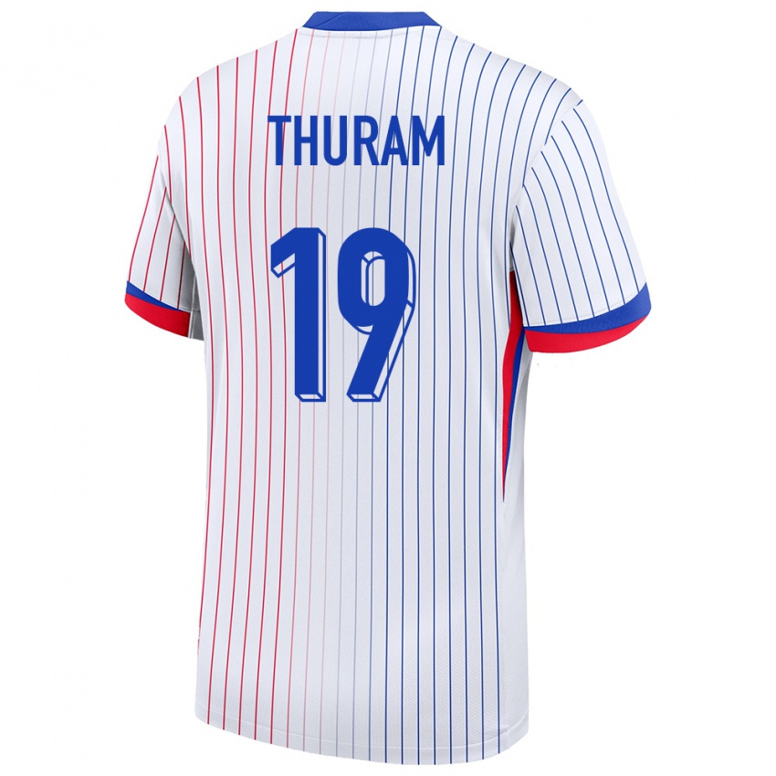 Criança Camisola França Khephren Thuram #19 Branco Alternativa 24-26 Camisa Brasil