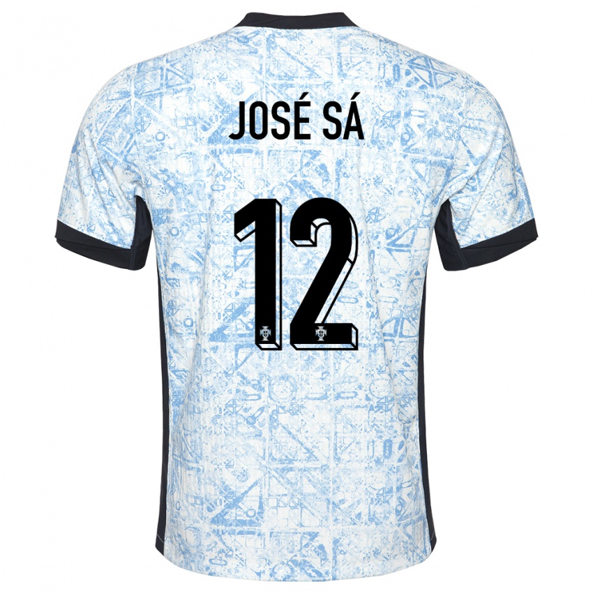 Criança Camisola Portugal Jose Sa #12 Azul Creme Alternativa 24-26 Camisa Brasil