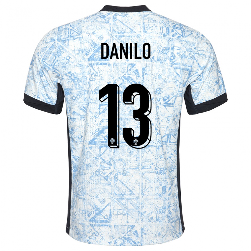 Criança Camisola Portugal Danilo Pereira #13 Azul Creme Alternativa 24-26 Camisa Brasil