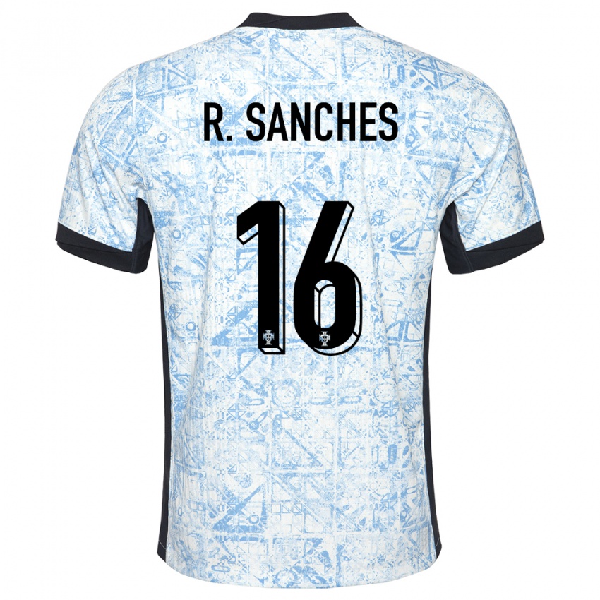 Criança Camisola Portugal Renato Sanches #16 Azul Creme Alternativa 24-26 Camisa Brasil