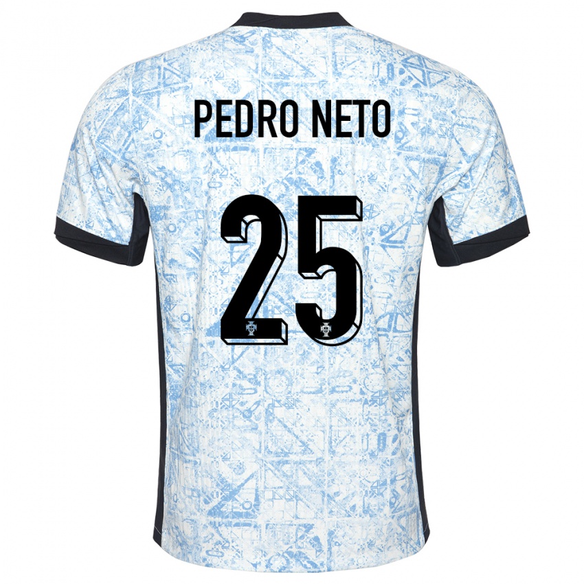 Criança Camisola Portugal Pedro Neto #25 Azul Creme Alternativa 24-26 Camisa Brasil