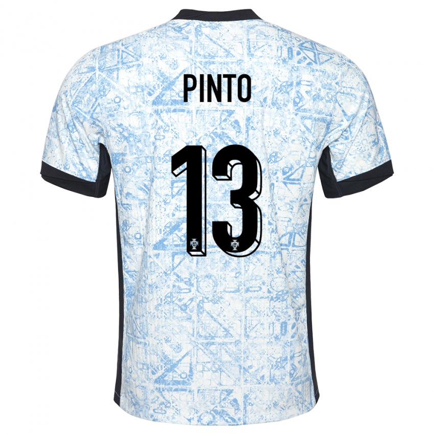 Criança Camisola Portugal Fatima Pinto #13 Azul Creme Alternativa 24-26 Camisa Brasil