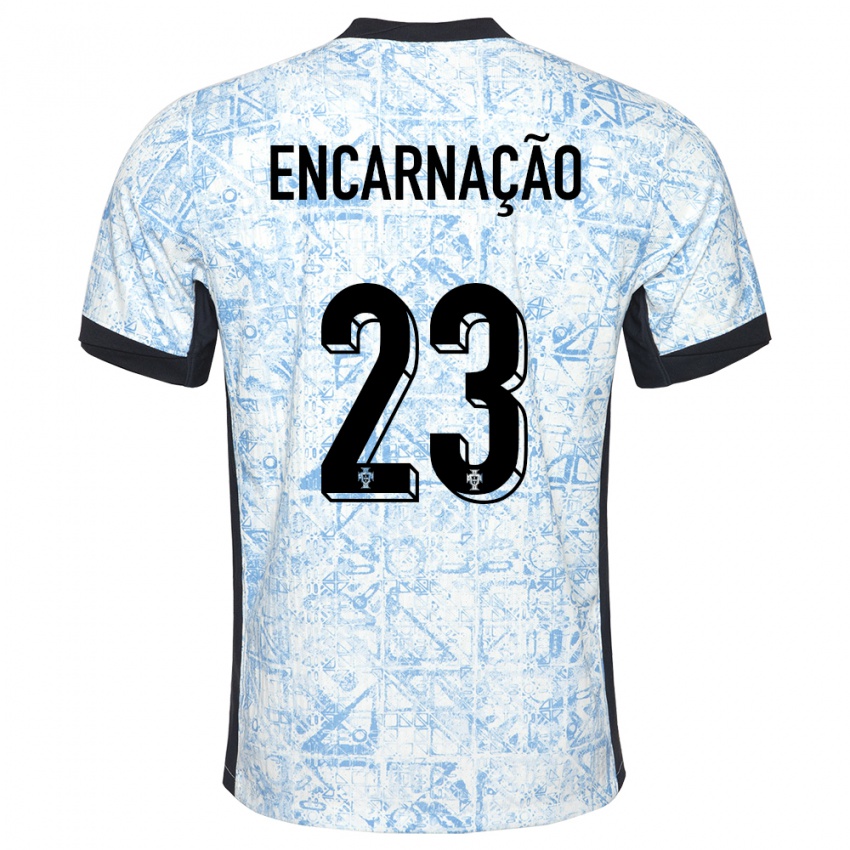 Criança Camisola Portugal Telma Encarnacao #23 Azul Creme Alternativa 24-26 Camisa Brasil