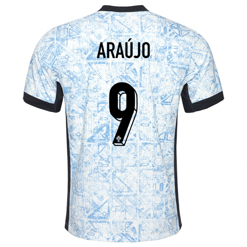 Criança Camisola Portugal Henrique Araujo #9 Azul Creme Alternativa 24-26 Camisa Brasil