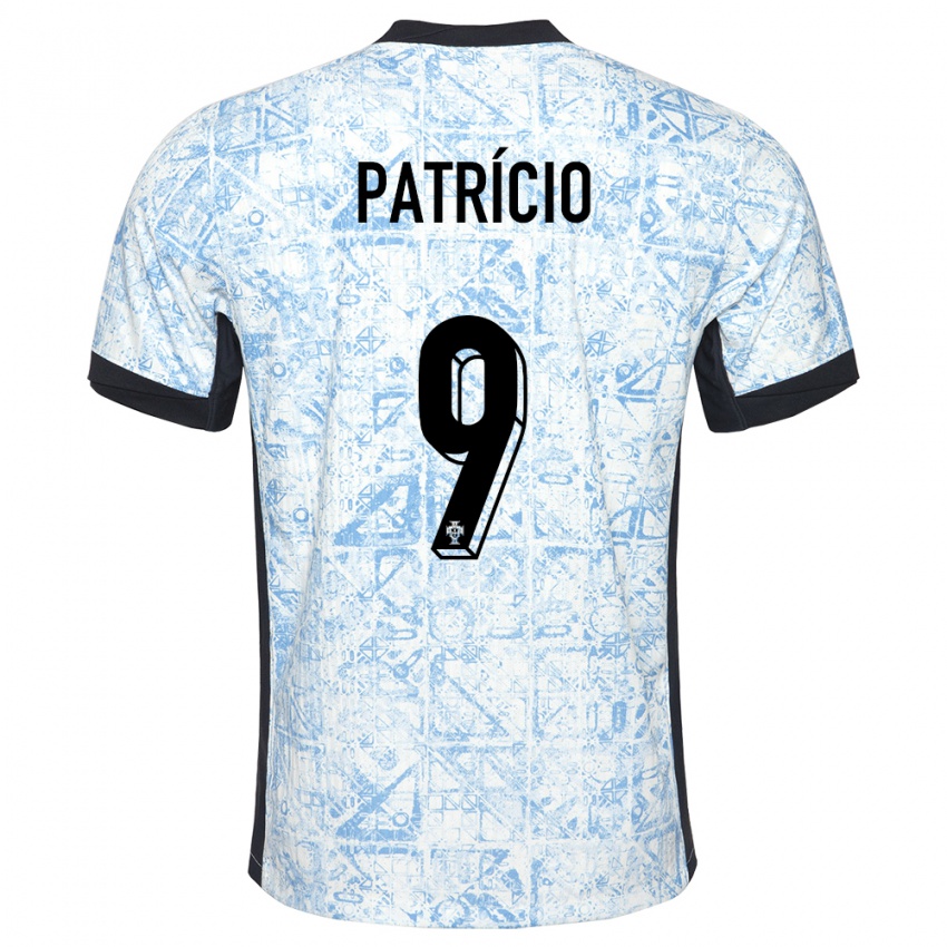 Criança Camisola Portugal Nuno Patricio #9 Azul Creme Alternativa 24-26 Camisa Brasil