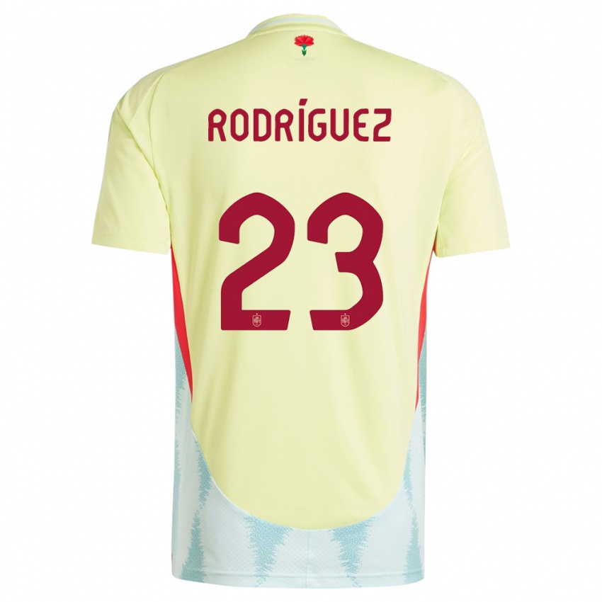 Criança Camisola Espanha Misa Rodriguez #23 Amarelo Alternativa 24-26 Camisa Brasil