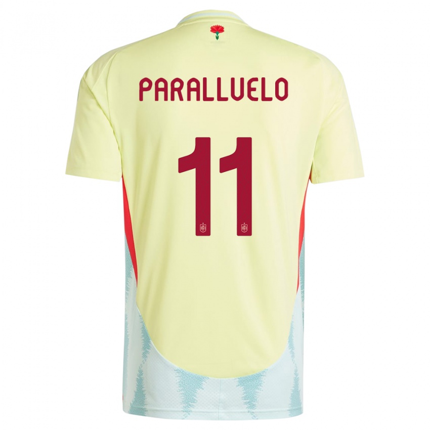 Criança Camisola Espanha Salma Paralluelo #11 Amarelo Alternativa 24-26 Camisa Brasil