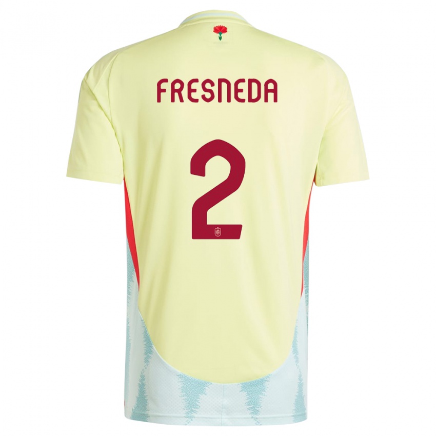 Criança Camisola Espanha Ivan Fresneda #2 Amarelo Alternativa 24-26 Camisa Brasil